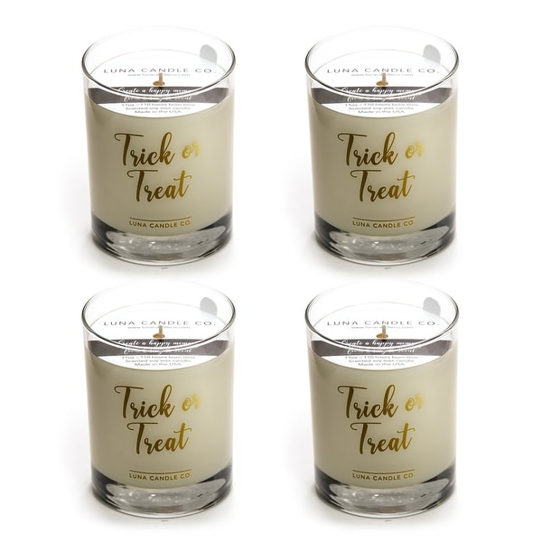 Pumpkin Chai Candle, Fall Decor, Premium Soy Blend Wax, USA (4 Pack)