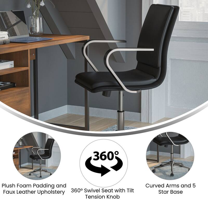 Designer Executive Swivel Office Chair with Arms