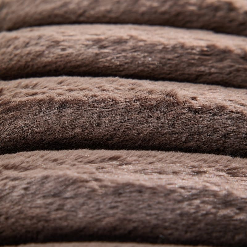 Power Reclining Chair Fabric Two Tones with USB and Padded Seats