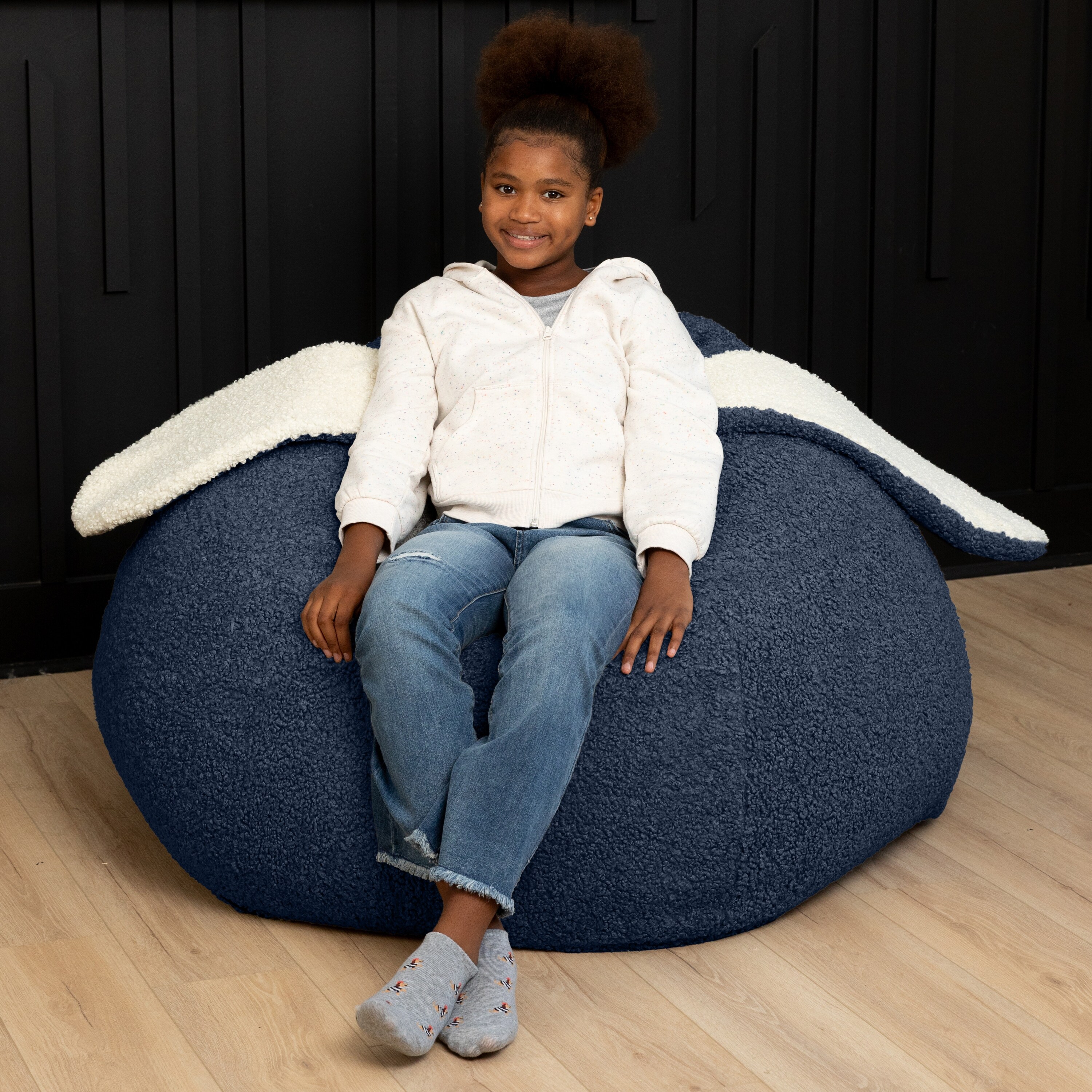 Raven-Symoné Home HopSeat Bunny - Oval Shaped Large Bean Bag Chair
