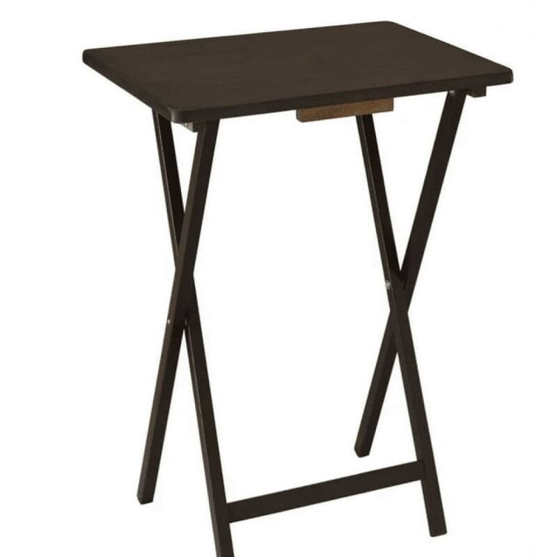 5Piece Folding TV Tray Table Set, 4 table + 1 rack stand On Sale