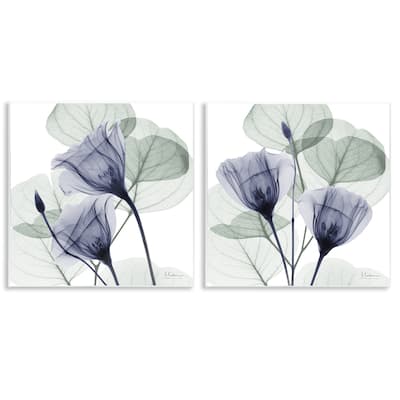 Stupell Fading Florals & Herbs Wall Plaque Art Design By Albert Koetsier (Set of 2)