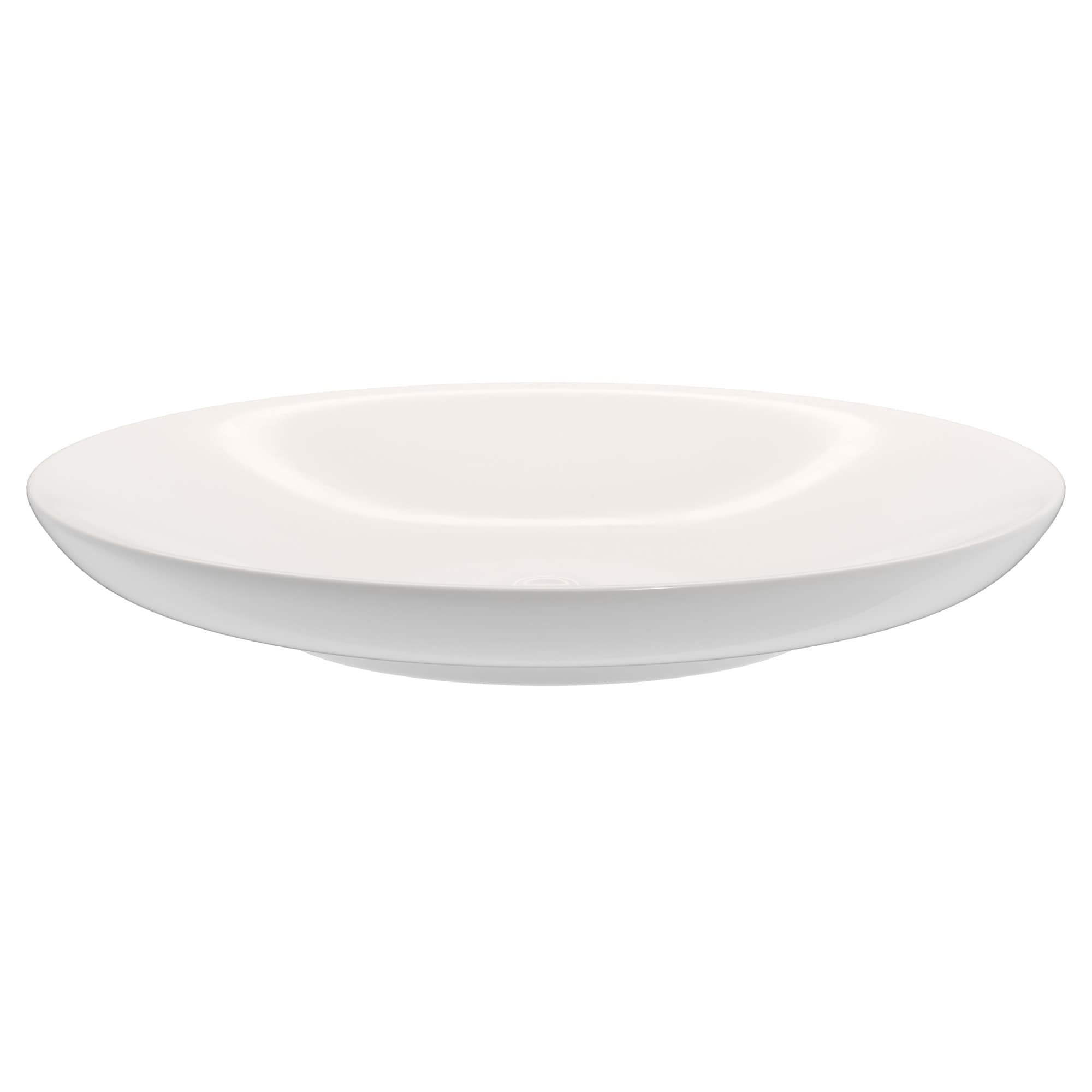 Miseno Bright White 24-3/4" Oval Porcelain Vessel Bathroom Sink