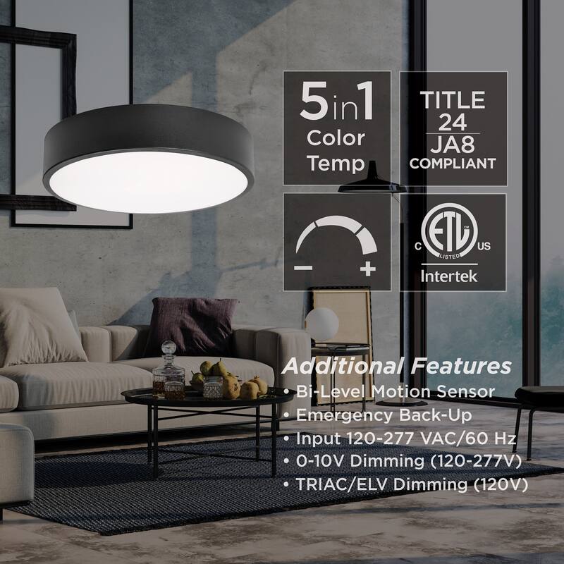 AFX BAYF19LAJUD Bailey 19" Wide LED Flush Mount Bowl Ceiling Fixture