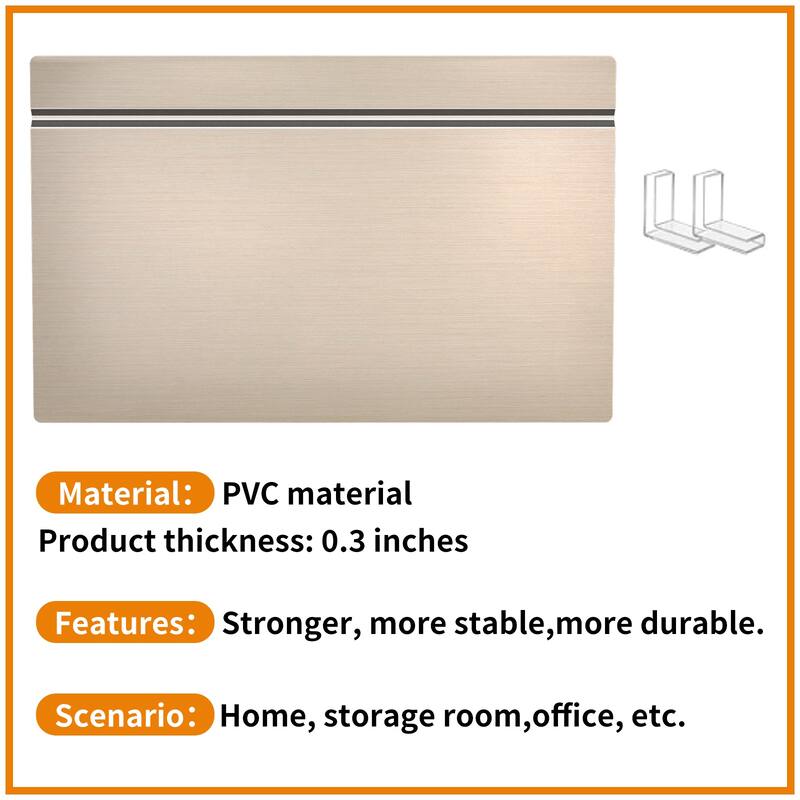 5 Pcs Wire Shelf Covers, Foamed PVC Wire Rack Covers for Removable Closet (Not Wood), Pantry Shelves for Cabinet Bathroom