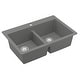 preview thumbnail 13 of 74, Karran 33" Top Mount Double Equal Bowl Quartz Kitchen Sink Kit - 33" x 22" x 9"