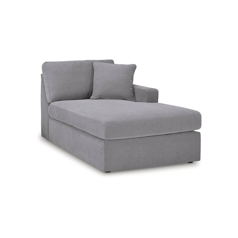 Signature Design by Ashley Modmax Gray 5-Piece Double Chaise Sectional - 174" W x 68" D x 36" H
