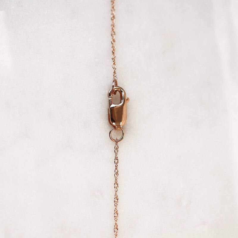 Annello by Kobelli 14K Gold Orion Lab Grown Diamond Boomerang Necklace (GH/I)