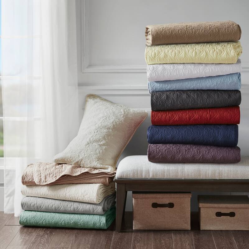 Madison Park Mansfield Reversible Bedspread Set