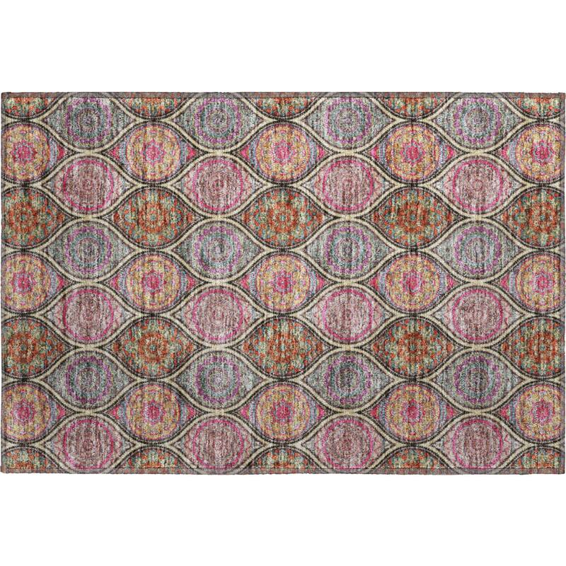 Premium Washable Super Soft Boho Mosaic Mayfield Rug