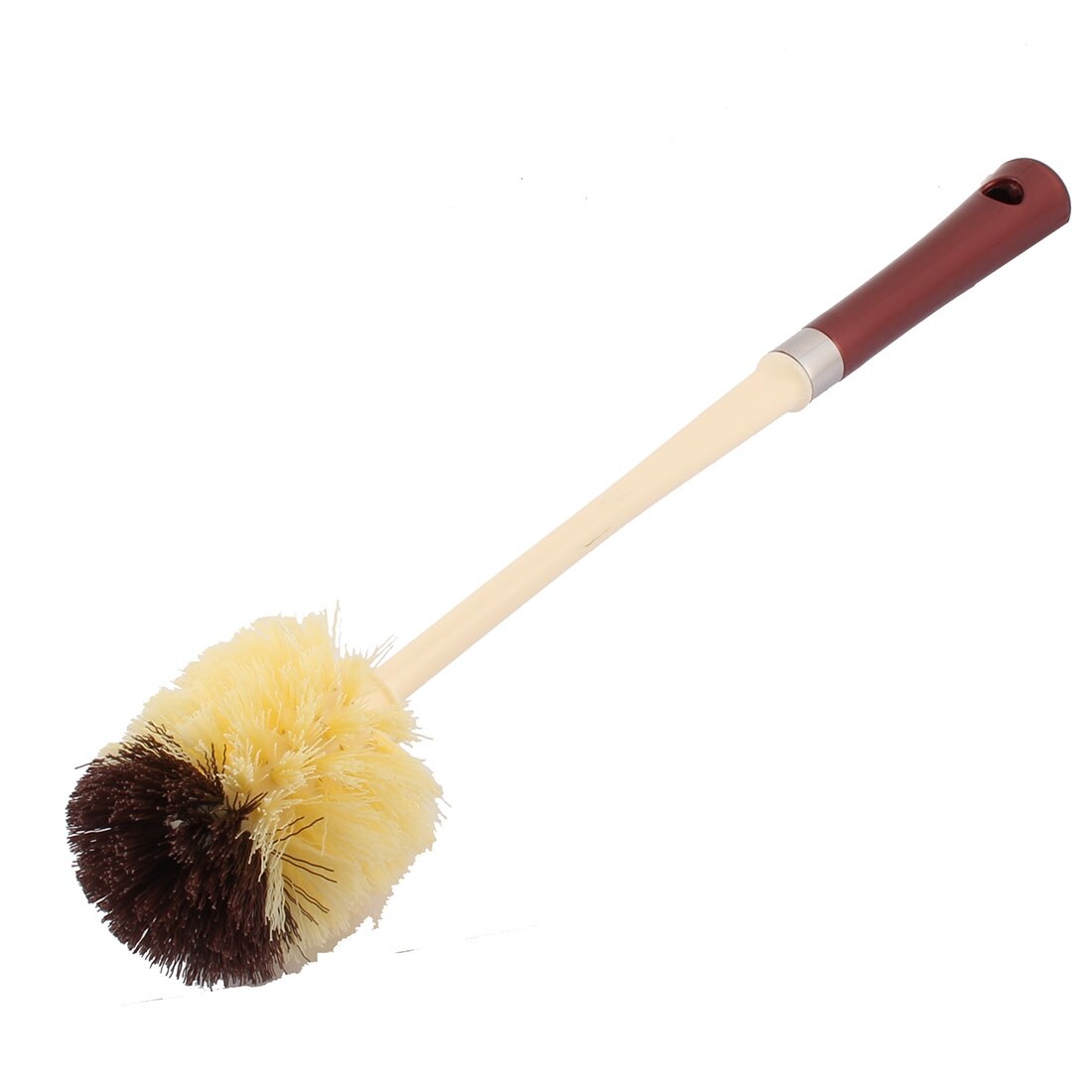 Shop Black Friday Deals On Household Bathroom Plastic Round Shaped Bristle Head Toilet Brush Beige Brown On Sale Overstock 29305891