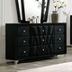 Furniture of America Ambrosia Transitional Black 9-drawer Dresser ...