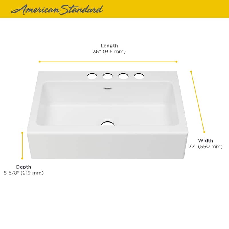 American Standard Delancey 36" Farmhouse Single Basin Cast Iron