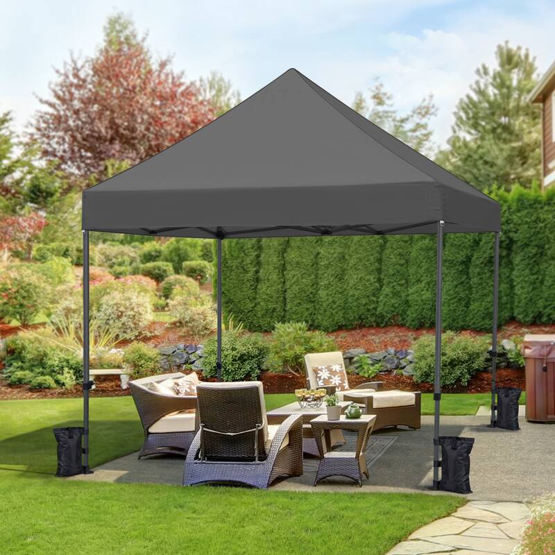 Yaheetech Adjustable Commercial Pop-up Canopy with Wheeled Carry Bag