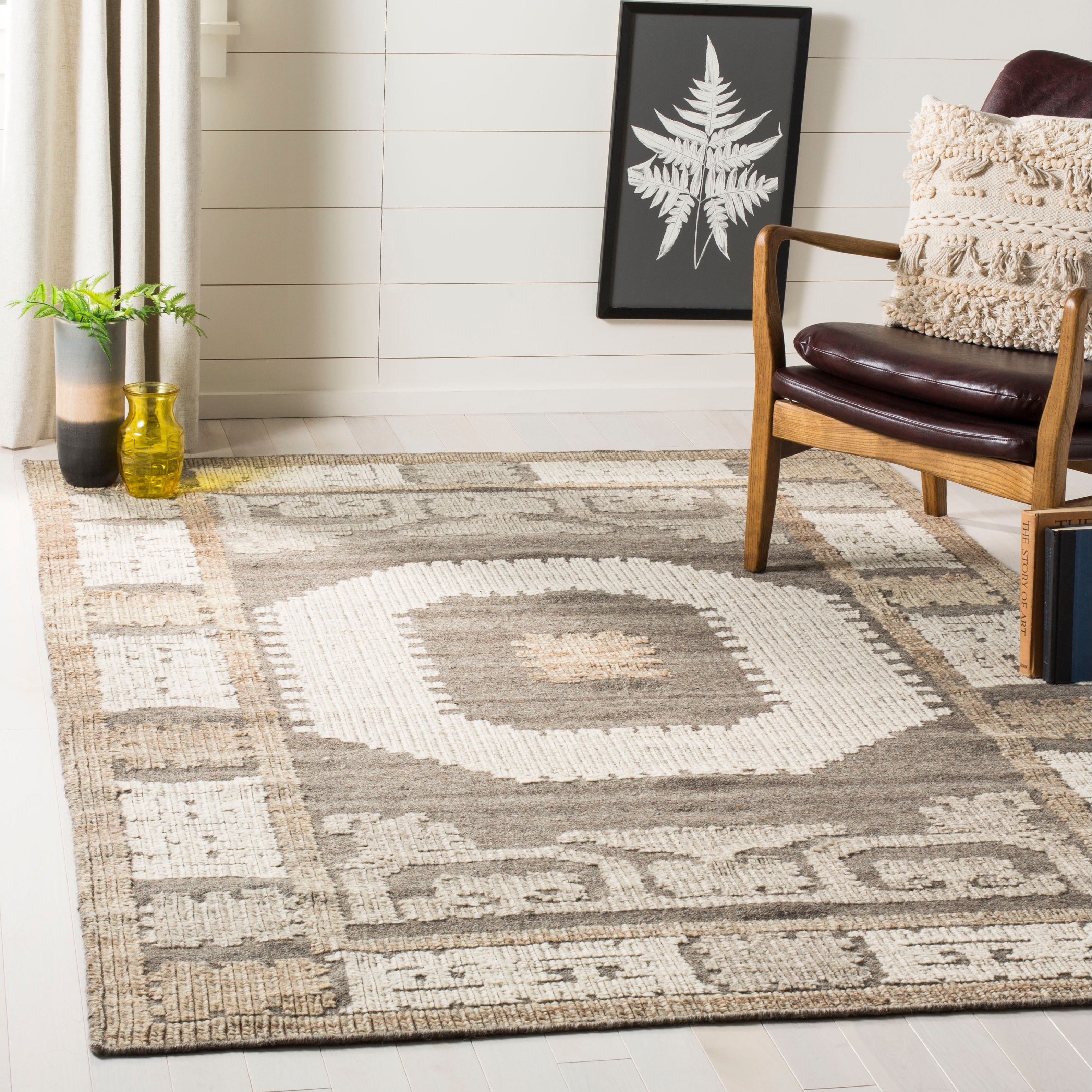 SAFAVIEH Hand-knotted Kenya Vaimi Southwestern Tribal Wool Rug