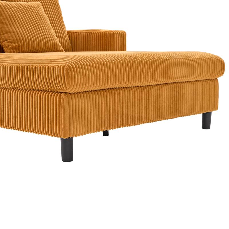 Recliner Sofa Loveseat with Chaise Lounge, Sleeper Sofa with USB & Type-C Charging Ports, Sofa Bed with Cup Holders