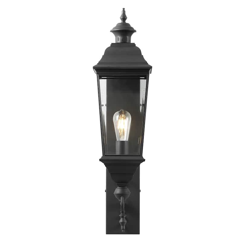 SAFAVIEH Outdoor Lighting Braden 10-inch Metal Wall Sconce - 10"W x 7"D x 29"H