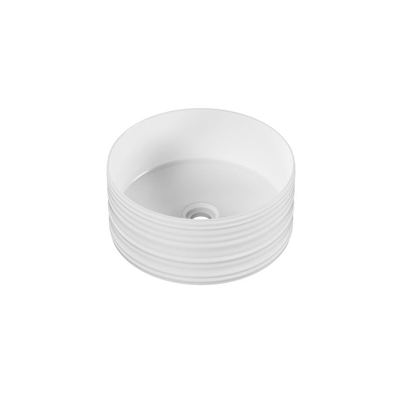 Adour 16'' Vessels Sink In White - 16.14" x 16.14" x 7.09"