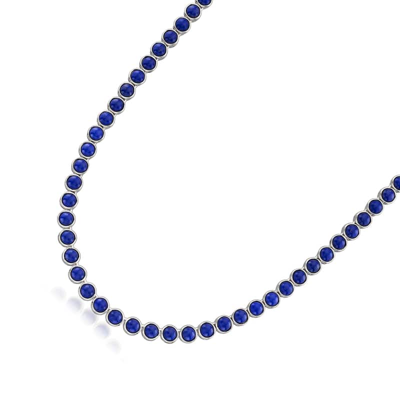 925 Sterling Silver Lapis Lazuli Necklace