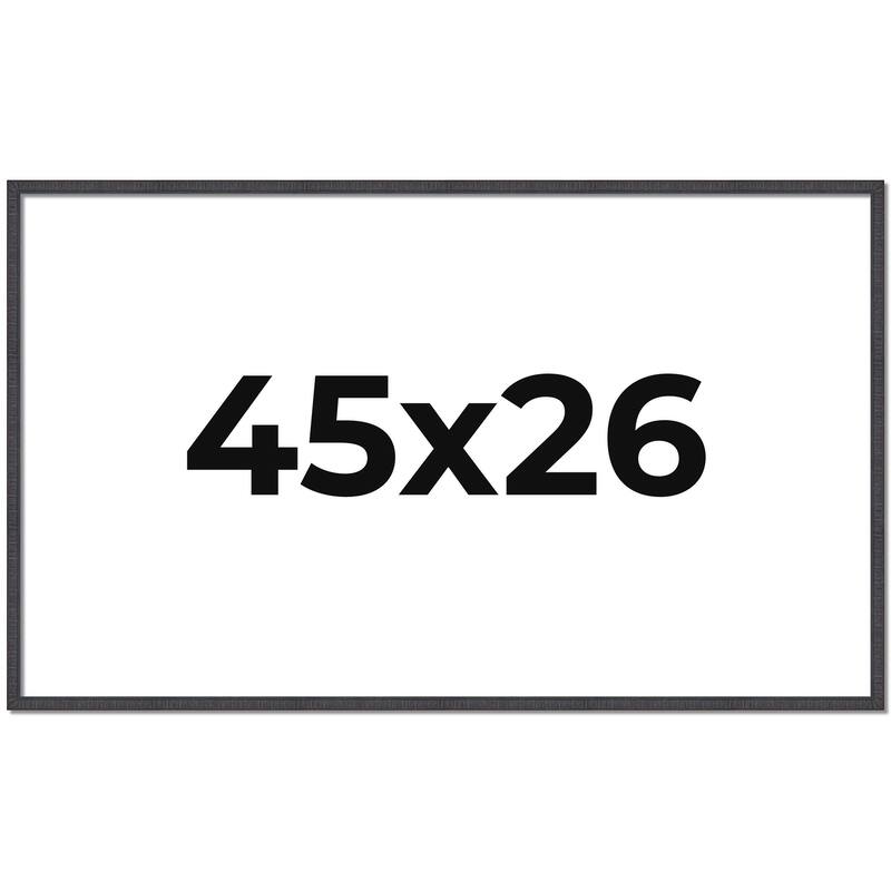 45x26 Frame Brown Solid Wood Picture Frame - Complete Modern Photo