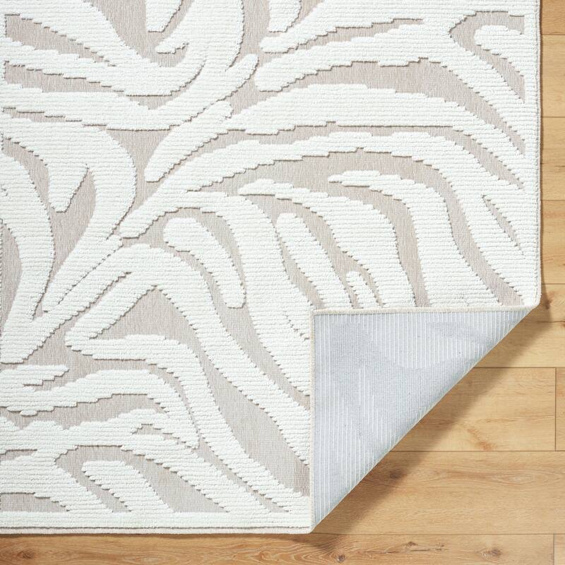 Livabliss Lyna Modern Floral Washable Area Rug