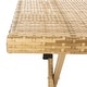 preview thumbnail 45 of 59, SAFAVIEH Outdoor Akita Folding Table with Umbrella Hole - 54.6" x 31.2" x 28.08"