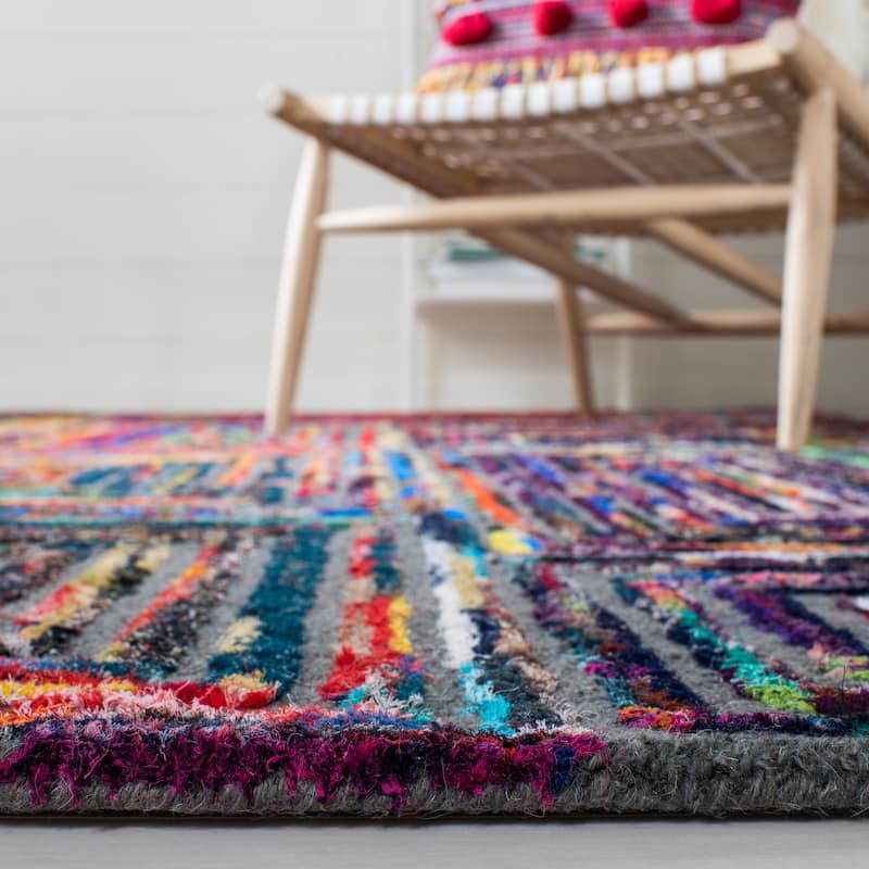SAFAVIEH Handmade Nantucket Marieka Contemporary Cotton Rug