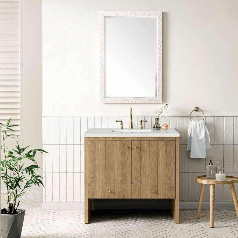 James Martin Vanities 435-V36-3LDL Hudson 36" Single Basin Wood Vanity