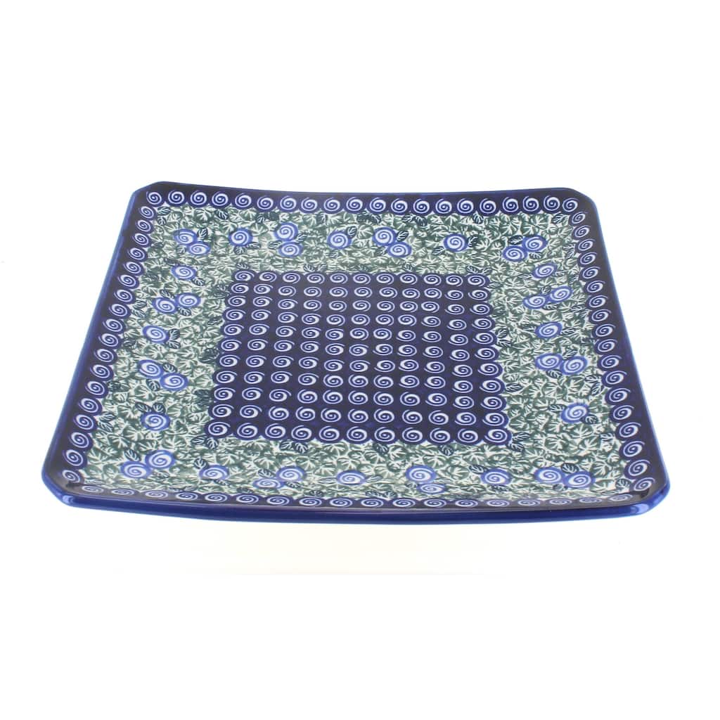 Blue Rose Polish Pottery 2041 Zaklady Small Dinner Plate