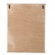 preview thumbnail 11 of 14, Farmhouse White and Natural Wood Cathedral Storage Wall Cabinet - 23.6" H x 18.9" W x 8.27" D