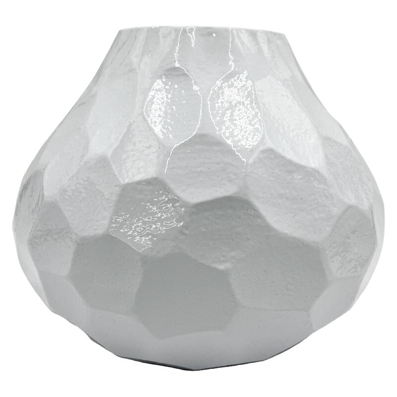 8 inch Wide Decorative Handmade Aluminum Pear Flower Vase