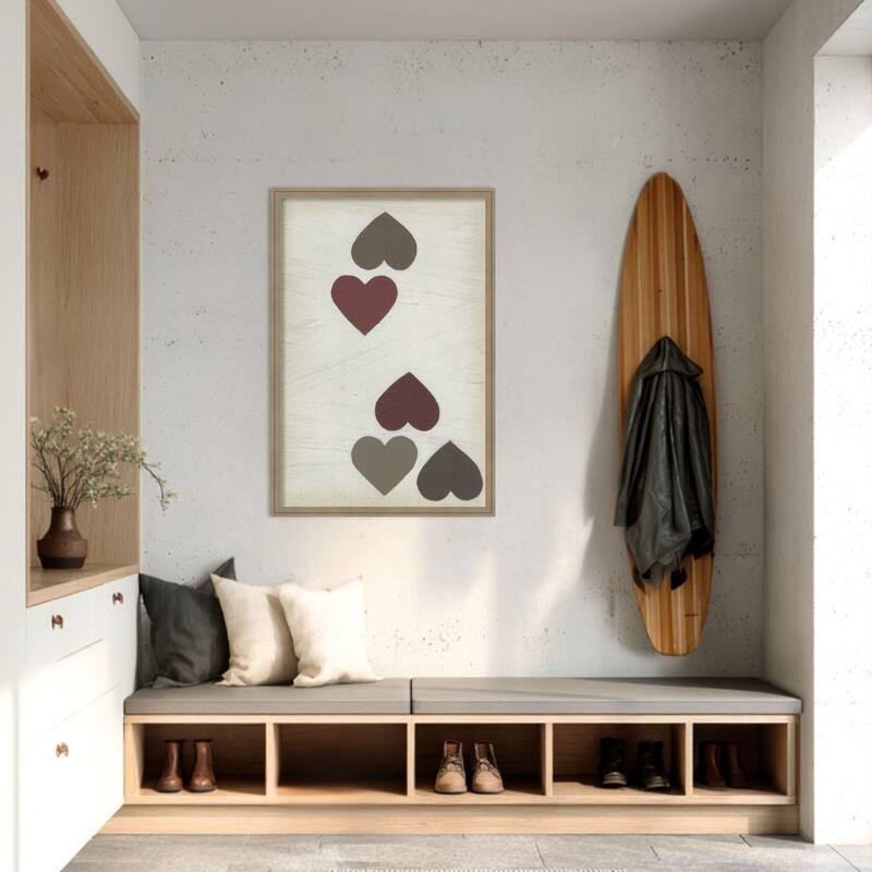 Amanti Art Framed Fabric Pinboard Fun and Games IV by June Erica Vess Printed Bulletin Board - Board Size 24 x 36