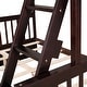 preview thumbnail 11 of 15, Artsy Twin-Over-Full Bunk Bed with Ladders and Two Storage Drawers, Maximized space, Solid Construction, Espresso