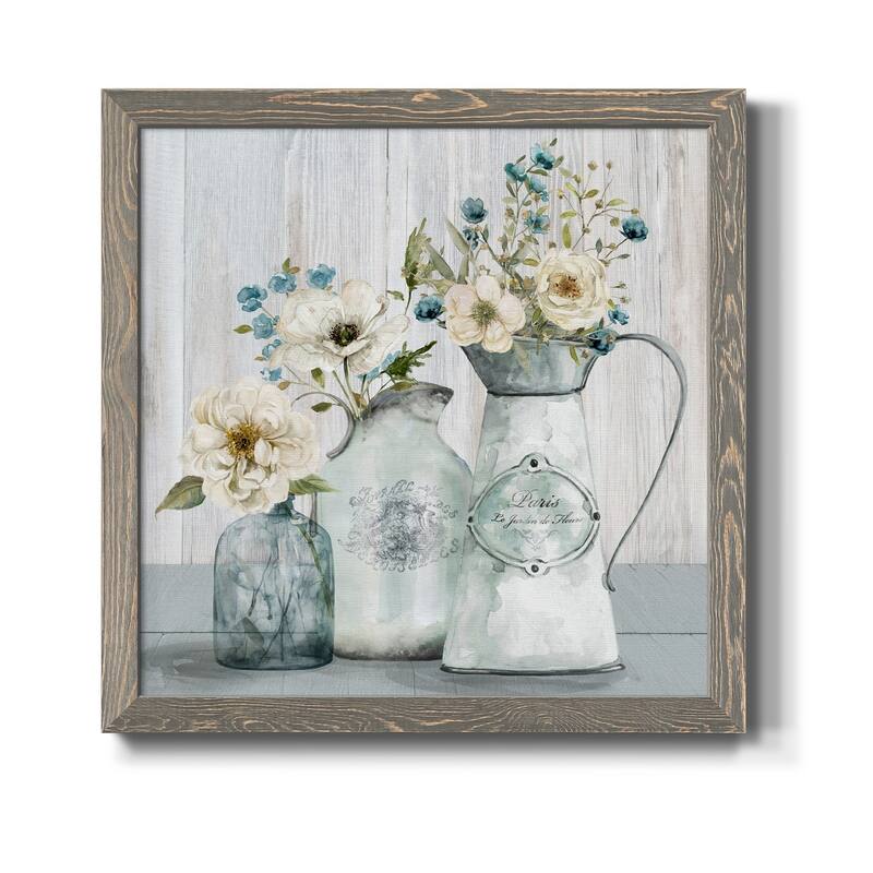 French Garden Flowers I-Premium Framed Canvas - Ready to Hang