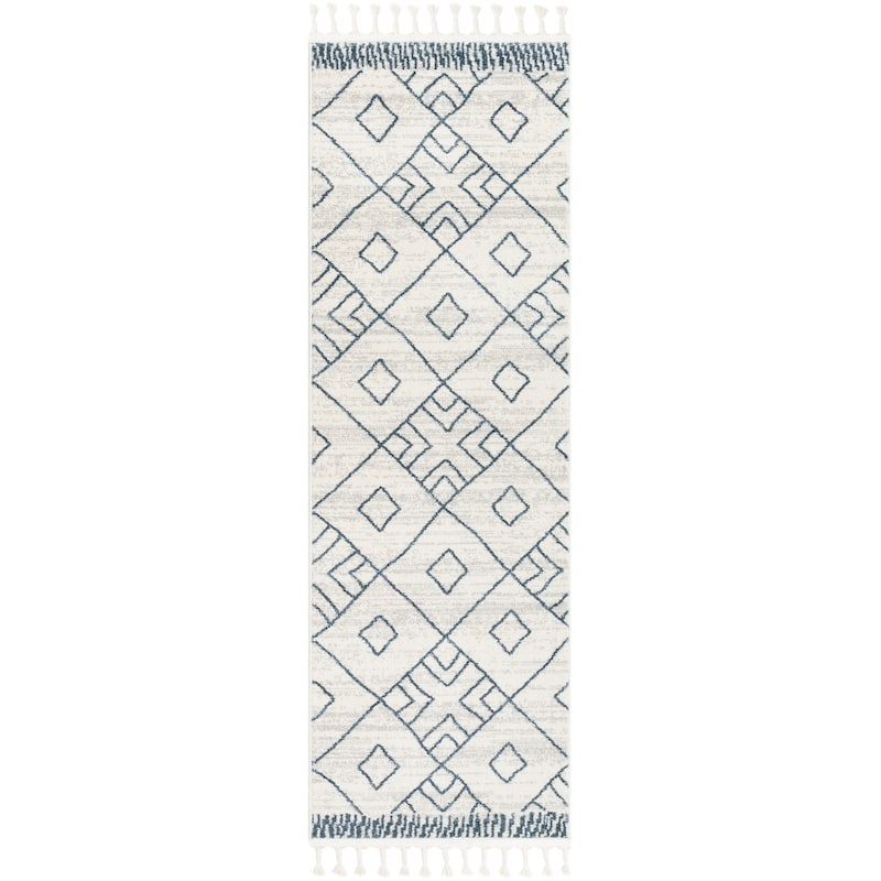 Well Woven Serenity2 Diodelly Moroccan Lattice Trellis Area Rug