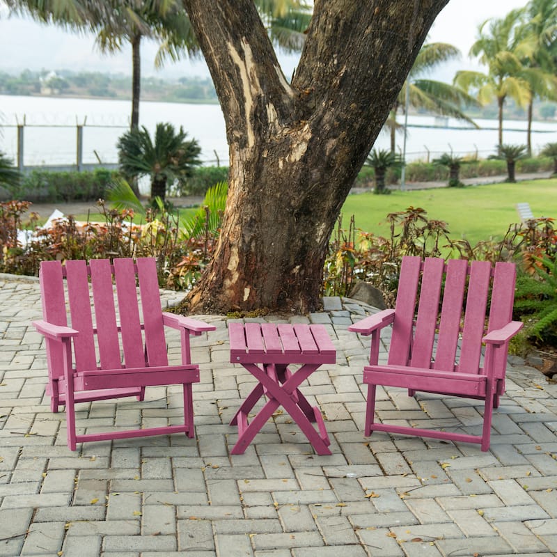Santorini Fully Assembled All-Weather Recycled HDPE Outdoor Folding Side Table