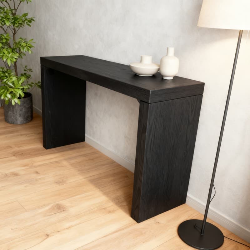 58''Modern Wooden Long Console Table for Entryway and Living Room