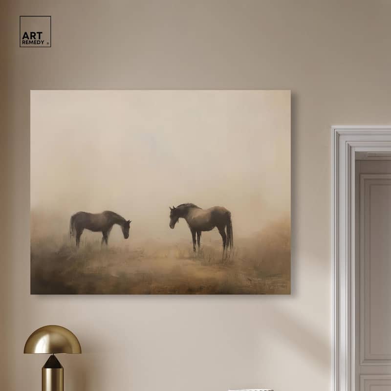 Equine Duo II Canvas by Art Remedy, Gallery Wrapped