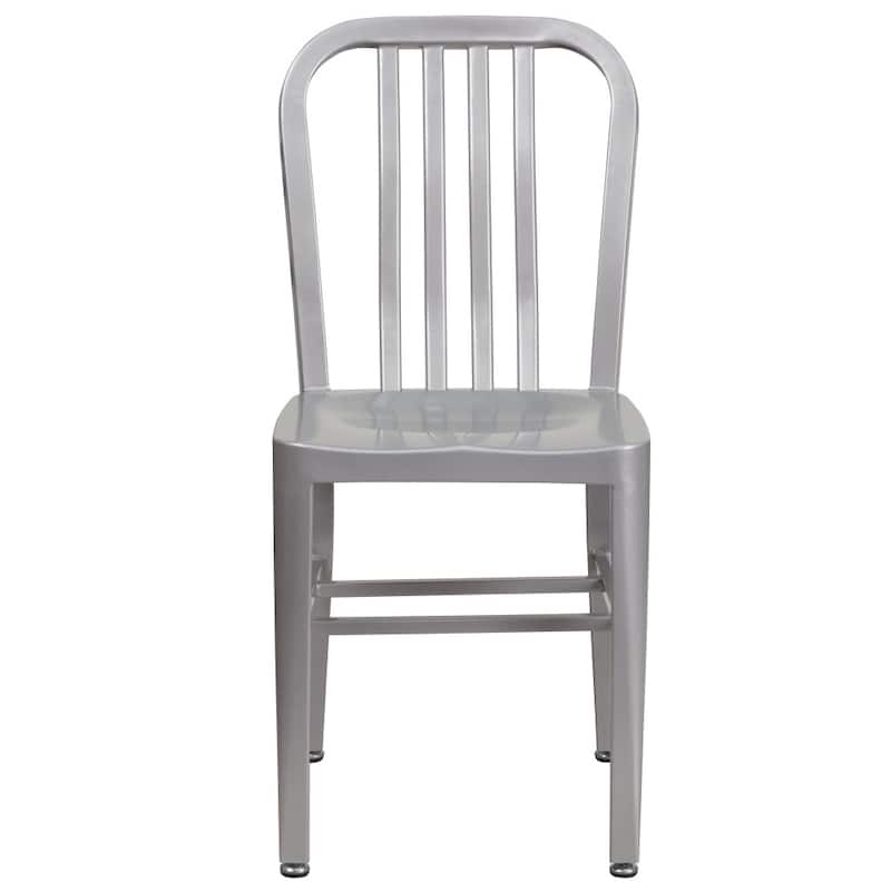 Metal Indoor-Outdoor Chair - 15.5"W x 20"D x 33.25"H