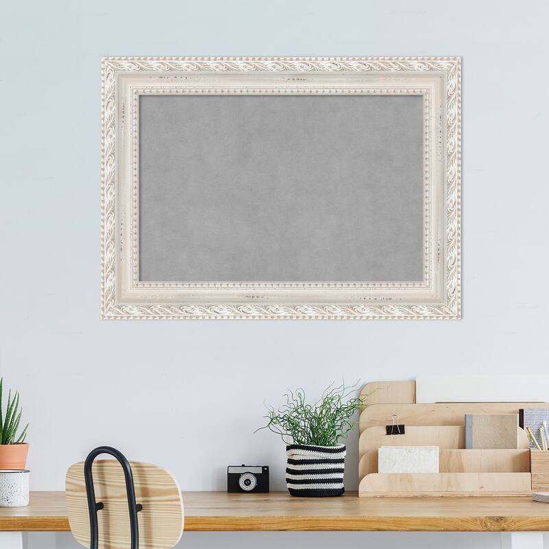 Amanti Art Opera Off White Framed Magnetic Board