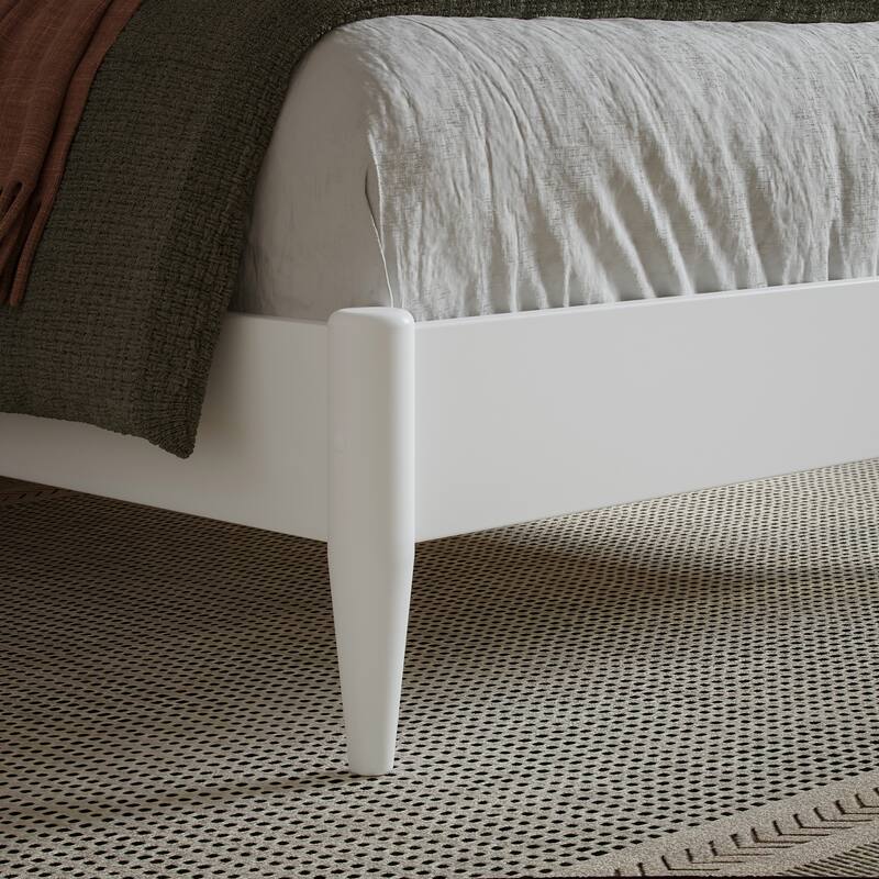 Orleans Solid Wood Low Profile Sleigh Platform Bed