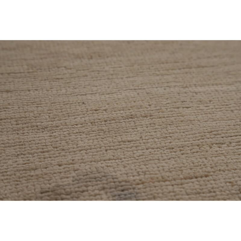 Vegetable Dye Oushak Turkish Rug Hand-Knotted Oriental Wool Carpet - 8'4"x 9'10"