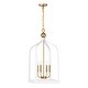 preview thumbnail 11 of 9, Savoy House 7-7802-4 Sheffield 4 Light 15" Wide Taper Candle Pendant