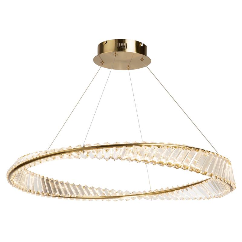 Stella 50W LED Pendant Brushed Brass - Brushed Brass