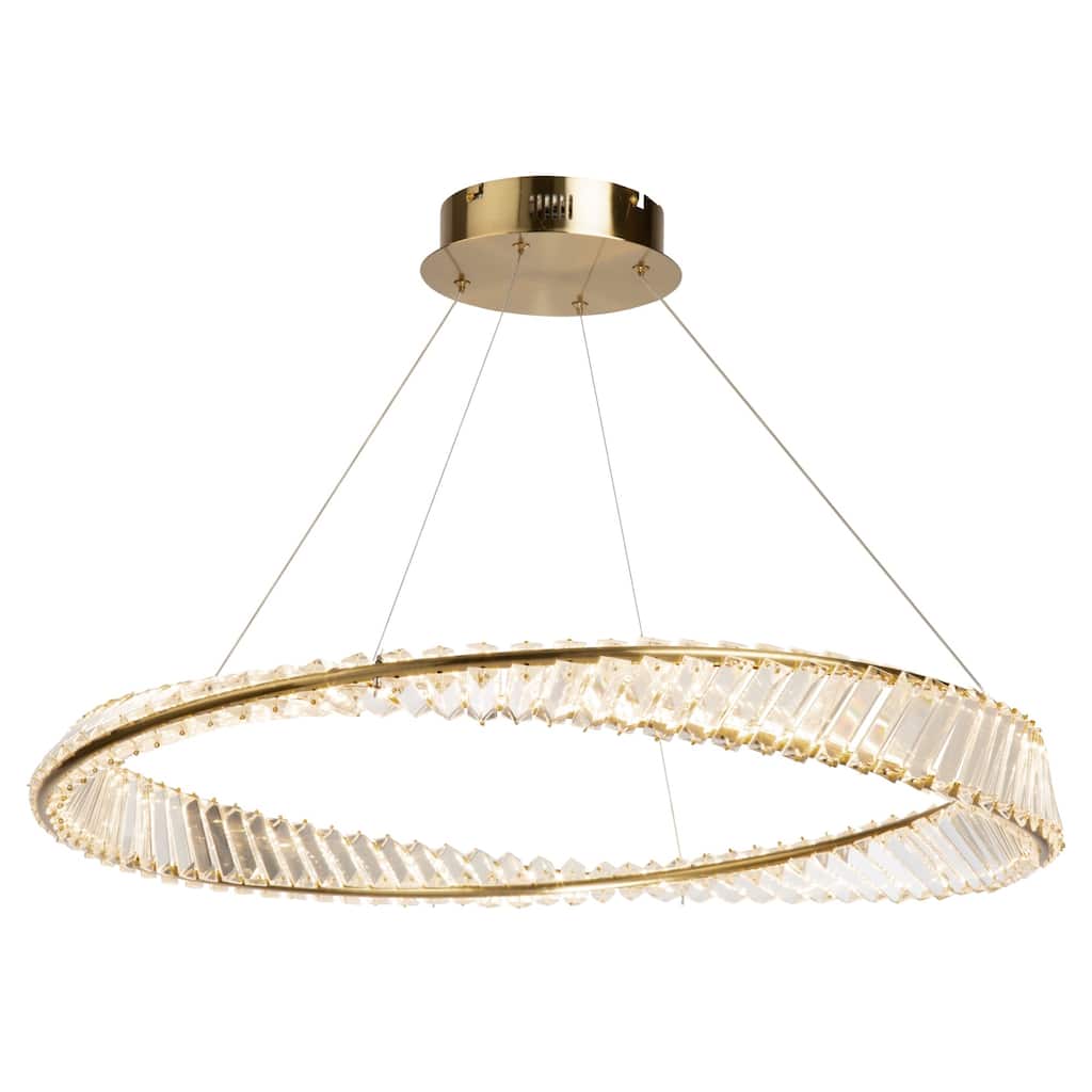 Stella 50W LED Pendant Brushed Brass - Brushed Brass