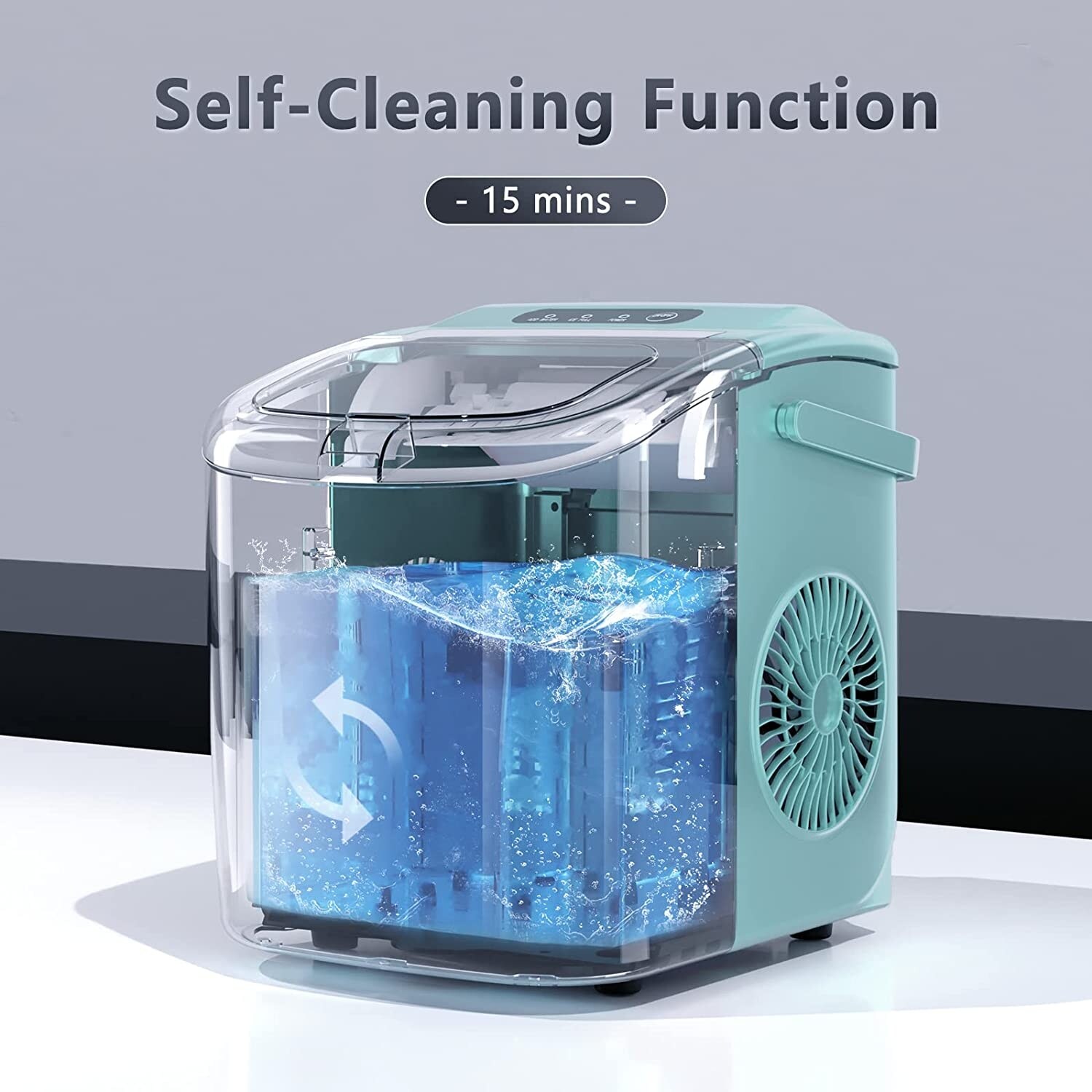 Ice Makers Countertop, Portable Ice Maker Machine with Handle, Self-Cleaning  Ice Maker, for Home/Office/Kitchen - On Sale - Bed Bath & Beyond - 35665430