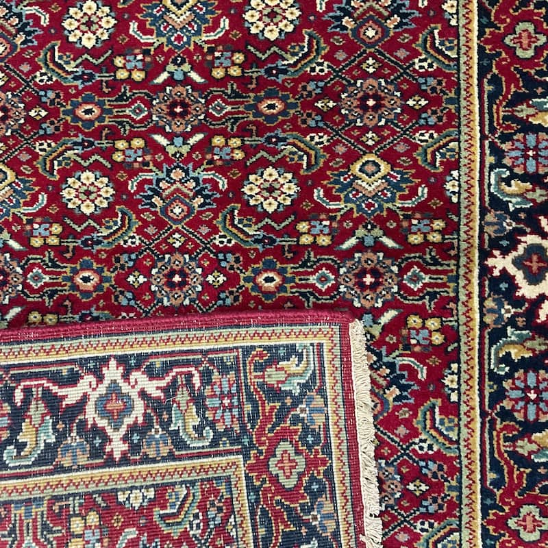 HERAT ORIENTAL Hand-knotted 2'6 x 10' Indo Herati Wool Runner - 2'6" x 10'