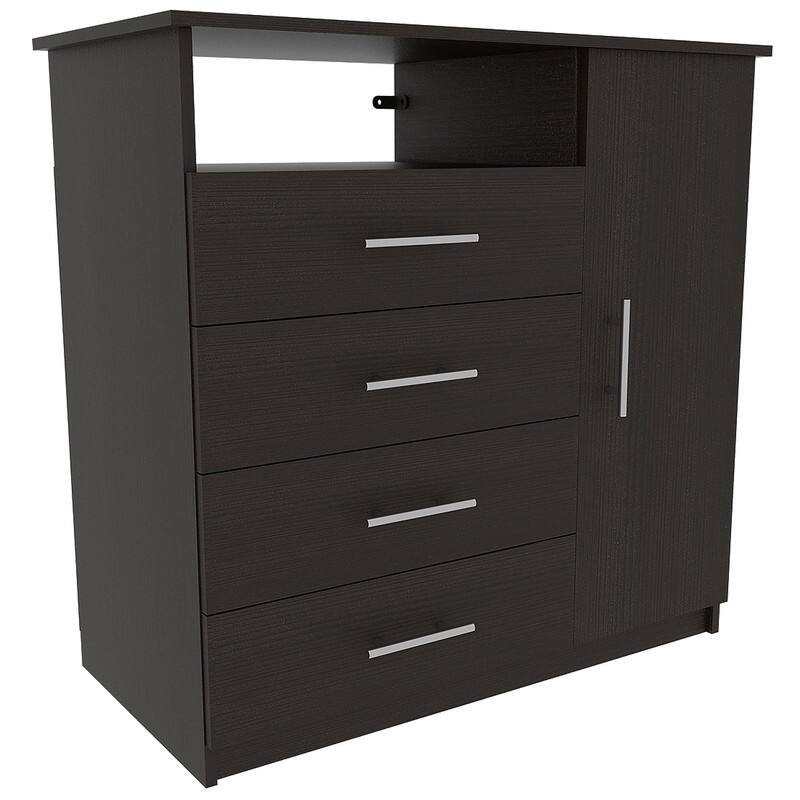 Solon 3 Piece Bedroom Set, Rioja 4 Drawer Dresser + 2 Omaha Nightstands