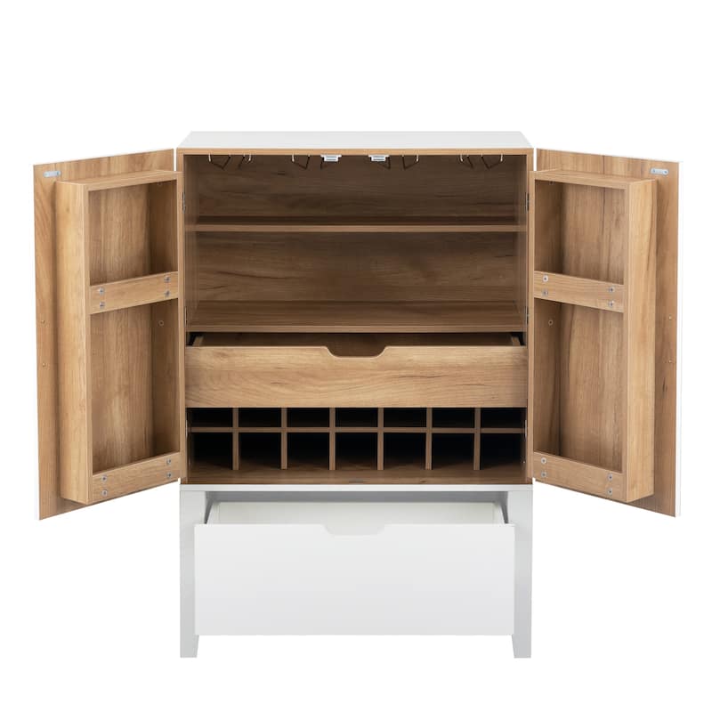 Wooden Cabinet Sideboard with Wine Racks