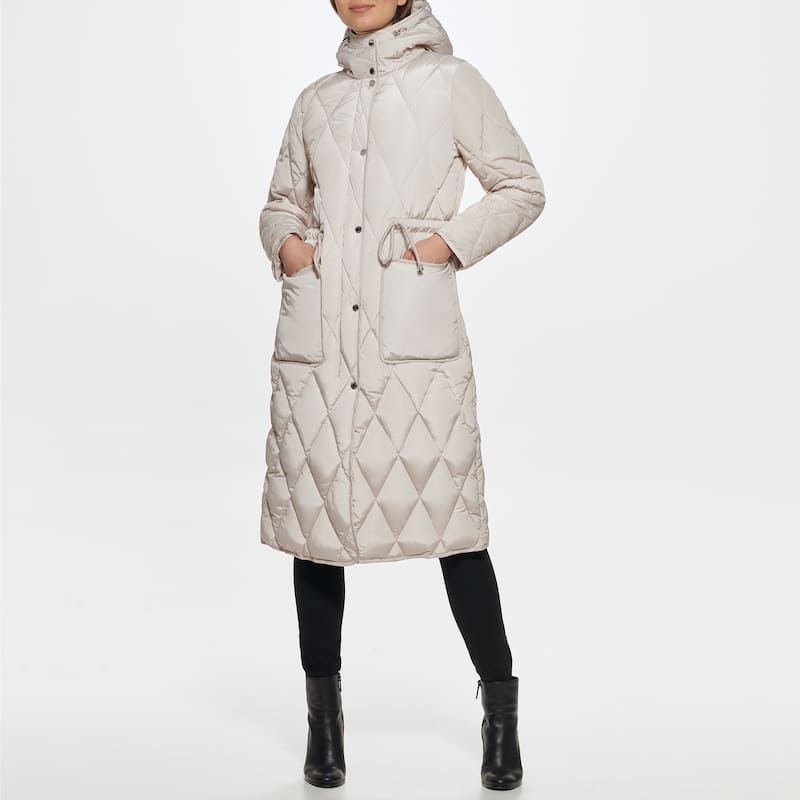 Kenneth Cole Women's Quilted Stadium Puffer Coat